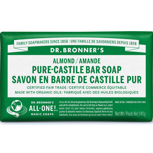 Dr Bronners Castille Soap Bar Almond