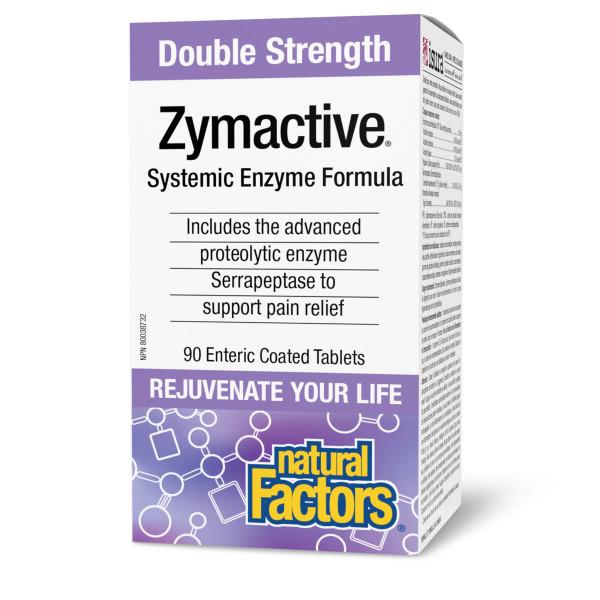 Natural Factors Zymactive - Double Strength  90tablets. Aids in Digestion, Reduces Inflammation