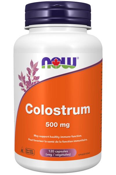 NOW Colostrum 500mg 120 Veggie Capsules