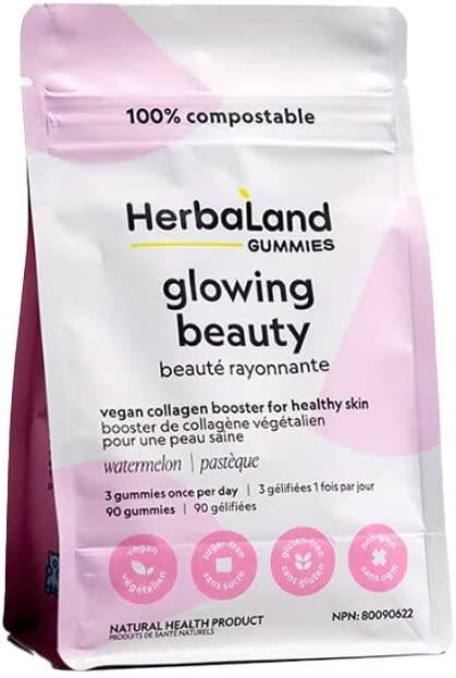 Herbaland Glowing Beauty Vegan Collagen Booster 90 Gummies