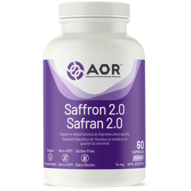 AOR Saffron 2.0 60capsules. For Mood & Stress