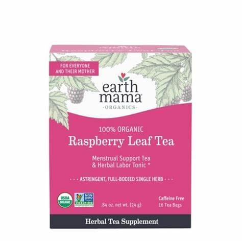 Earth Mama Raspberry Leaf Tea Organic 16 Tea Bags
