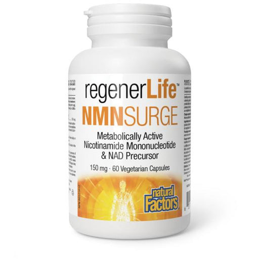 Regenerlife NMN Surge 60 veggie capsules. Activates NAD+ for Anti-Aging Support