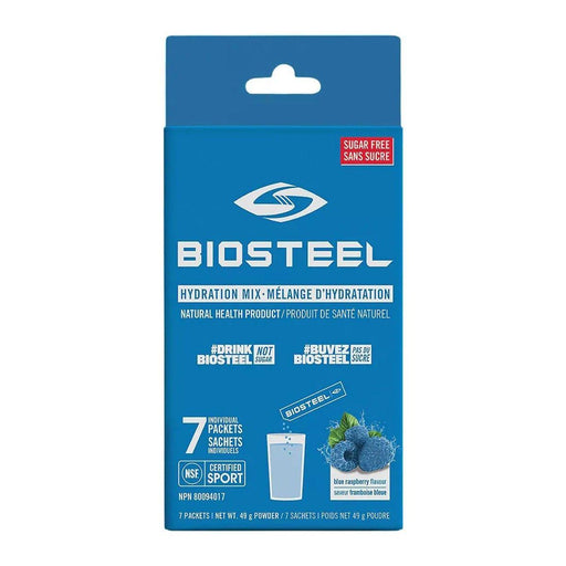 Biosteel Hydration Blue Raspberry Pack of 7. For Energy, Hydration and Electrolyte