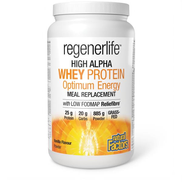 Natural Factors Regenerlife Whey Protein Meal Replacement Vanilla 885 grams