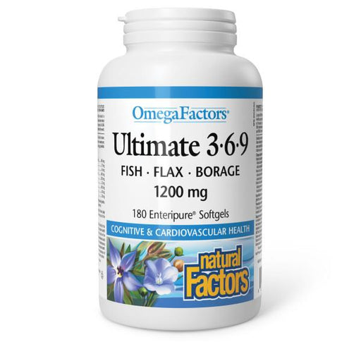 Natural Factors Omega 3•6•9 softgels 180 capsules