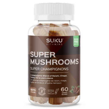 SUKU Vitamins Super Mushrooms 60 Gummies