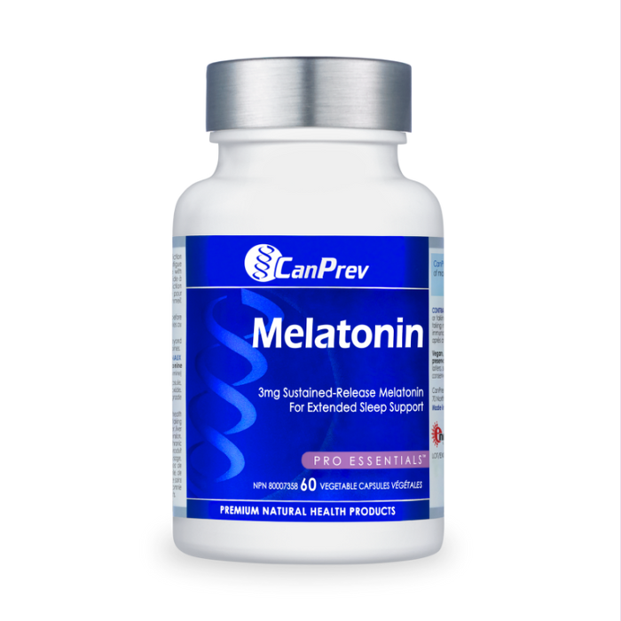 CanPrev Melatonin 3mg Sustained Release 60 veggie capsules