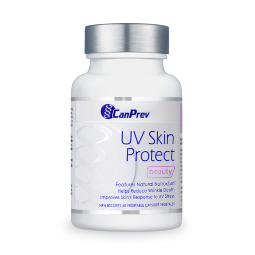 CanPrev UV Skin Protect 60 veggie capsules. Protects against daily sun exposure.