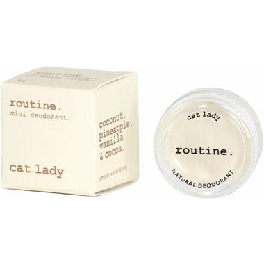 Routine Deodorant Cat Lady Jar Mini 5 grams. Vega ( No Beeswax )