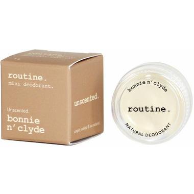 Routine Deodorant Bonnie n Clyde Mini 5 grams. Unscented