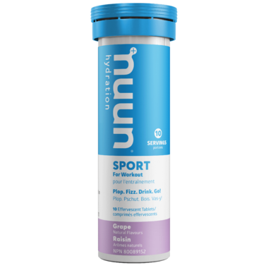 Nuun Hydration Sport Grape 10 Tablets. Electrolytes to keep you Hydrated