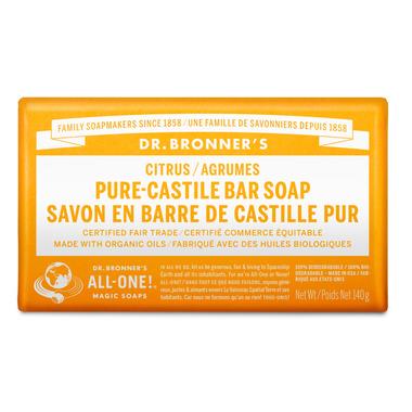 Dr Bronners Castille Soap Bar Citrus