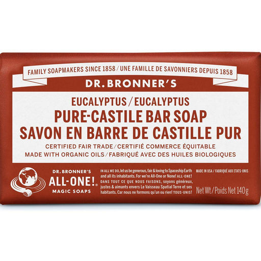 Dr Bronner Castille Eucalyptus Soap Bar | YourGoodHealth