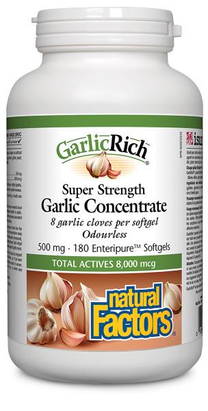 Natural Factors Garlic Concentrate 180 caps | YourGoodHealth