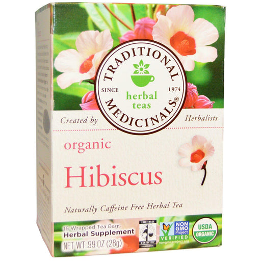 Traditional Medicinals Hibiscus Tea 16 Tea Bags