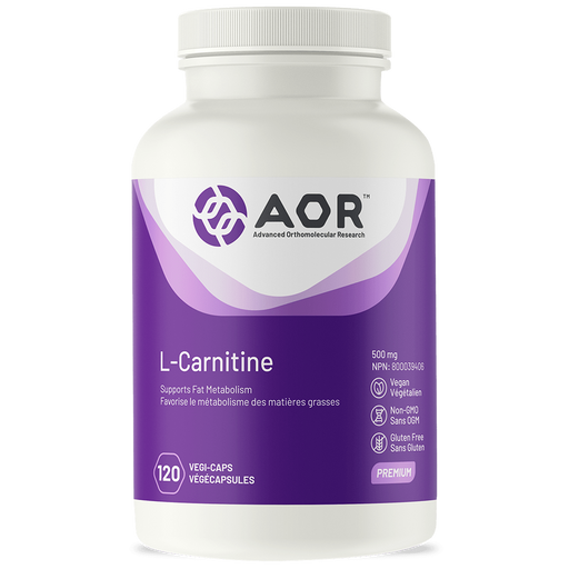 AOR L Carnitine ( Tartrate) 500mg120caps. For Fat Burning & Heart Health