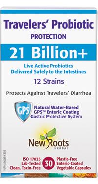 New Roots Travelers Probiotic 21 Billion 30 Capsules | YourGoodHealth