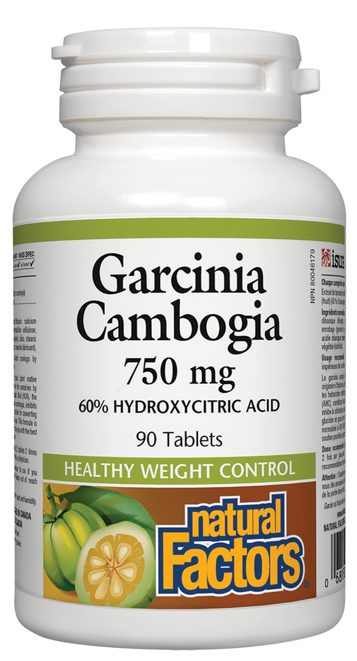Natural Factors Garcinia Cambogia 750mg 90 tablets. Reduces Appetite, helps Curb Cravings and Increases Fat Burning