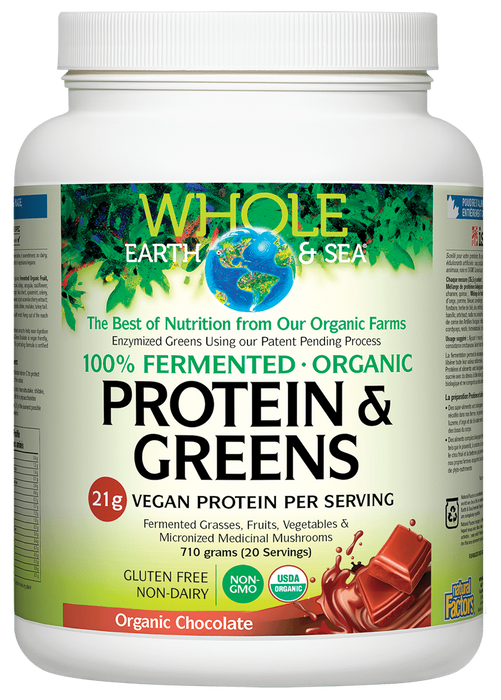 Whole Earth & Sea Fermented & Organic Protein & Greens Chocolate