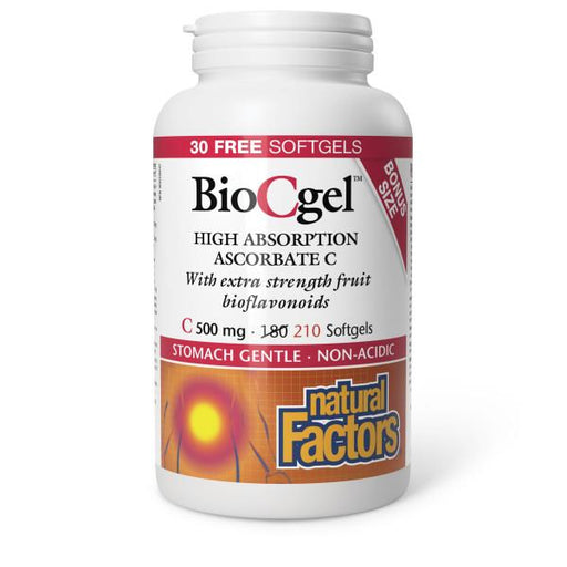 Natural Factors BioC Gel 500mg 210caps | YourGoodHealth
