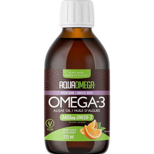 AquaOmega Omega 3 Vegan Orange 225ml | YourGoodHealth