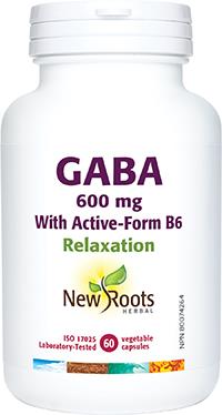 New Roots GABA 600 mg + Active-Form B6 | YourGoodHealth