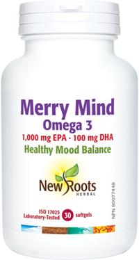 New Roots Merry Mind Omega 3 30 Capsules | YourGoodHealth