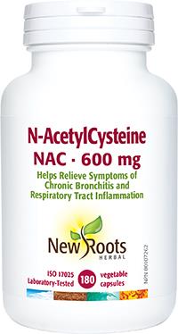 New Roots NAC 600 mg 180 Capsules | YourGoodHealth