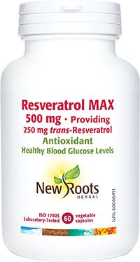New Roots Resveratrol Max 60 Capsules | YourGoodHealth