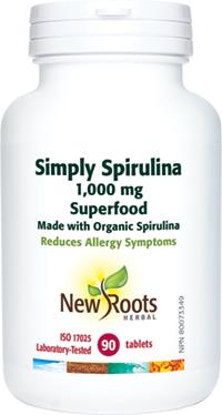 New Roots Simply Spirulina 1000 mg 90 Tablets | YourGoodHealth