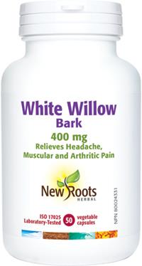 New Roots White Willow Bark 400 mg 50 Capsules | YourGoodHealth