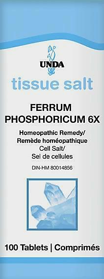 UNDA Tissue Salt Ferrum Phosphoricum 6X 100 tablets | YourGoodHealth