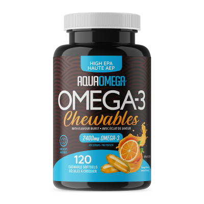 AquaOmega Omega 3 Chewable Orange | YourGoodHealth