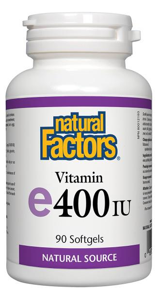 Natural Factors Vitamin E 400 IU · Natural Source 90 caps
