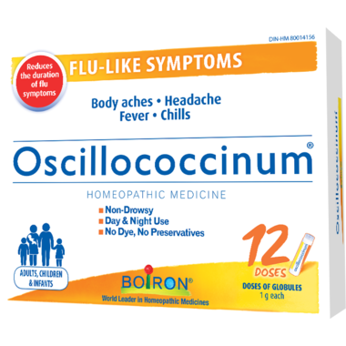 Boiron Oscillococinum 12 doses. For Flu Symptoms