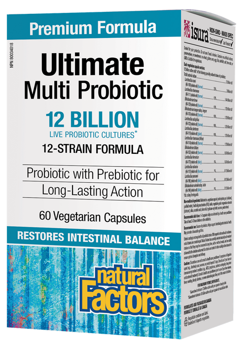 Natural Factors Ultimate Multi Probiotic 12 Billion  60 capsules