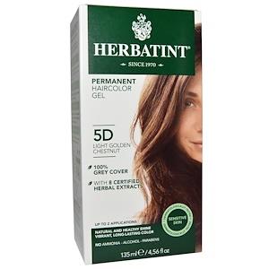 Herbatint Permanent Haircolor Gel 5D Light Golden Chestnut