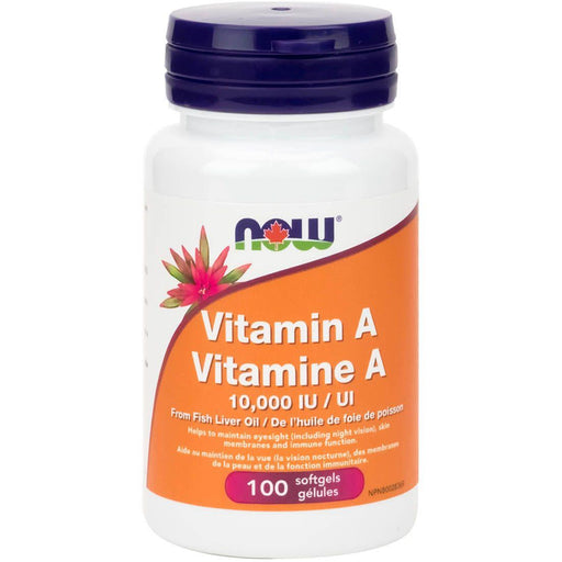 NOW Vitamin A 10,000IU 100 capsules | YourGoodHealth