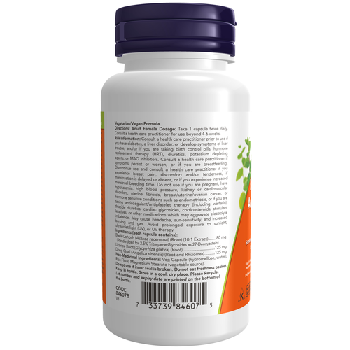 NOW Black Cohosh Extract 80mg 90 veggie capsules