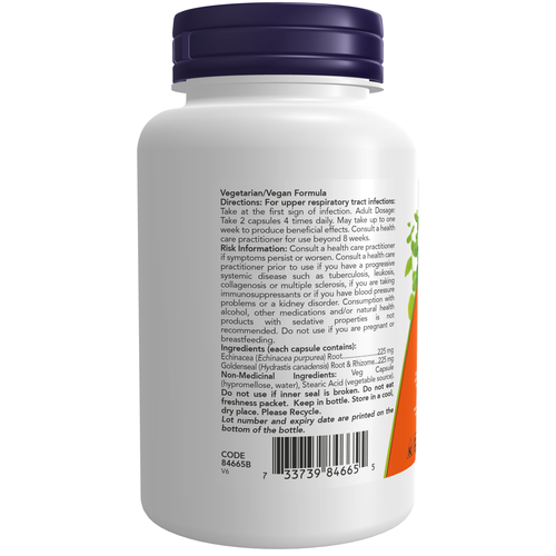 NOW Echinacea Goldenseal 100 capsules