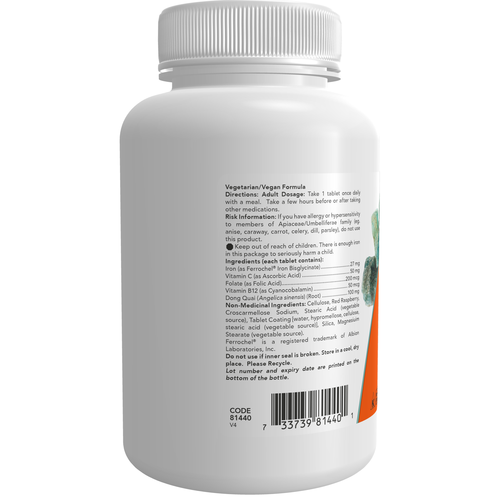 NOW Iron Complex 100 tablets