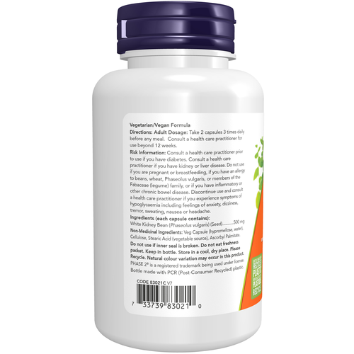 NOW Phase 2 Strach Blocker 500mg 120 veggie capsules