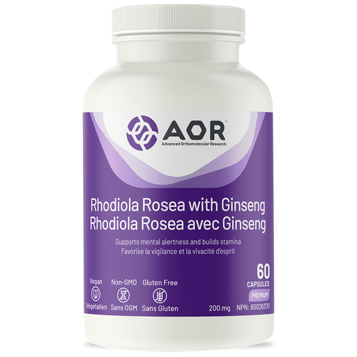 AOR Rhodiola Rosea with Ginseng 60 capsules