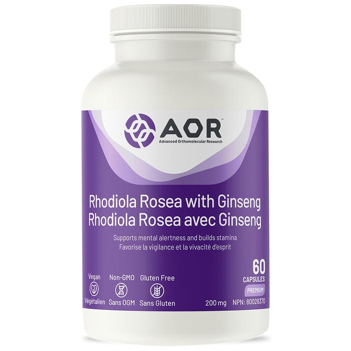 AOR Rhodiola Rosea with Ginseng 60 capsules