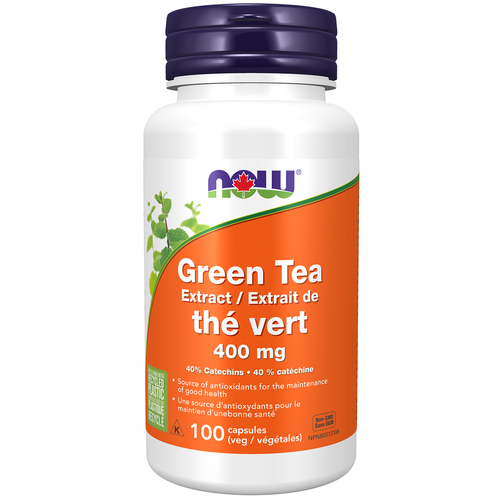 NOW Green Tea Extract 400mg 100 veggie capsules