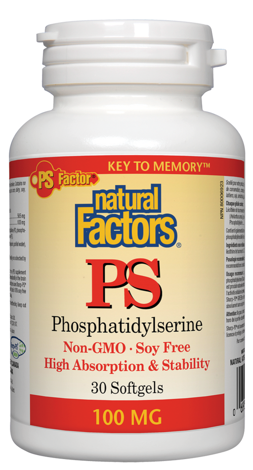 Natural Factors PS Phosphatidylserine 100mg 30softgels