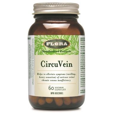 Flora CircuVein 60 Veggie Caps. For Varicose Veins and Hemorrroids
