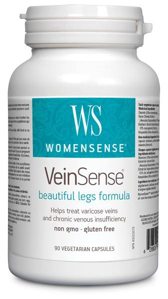 WomenSense VeinSense 90 vegicaps. For Varicose Veins & Spider Veins