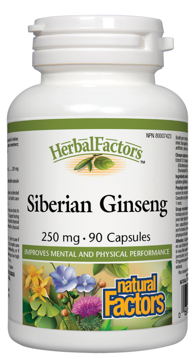 Natural Factors Siberian Ginseng 250 mg 90capsules